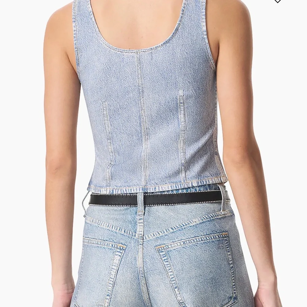 rag & bone Blue Denim Tank Top - Picture 5 of 5